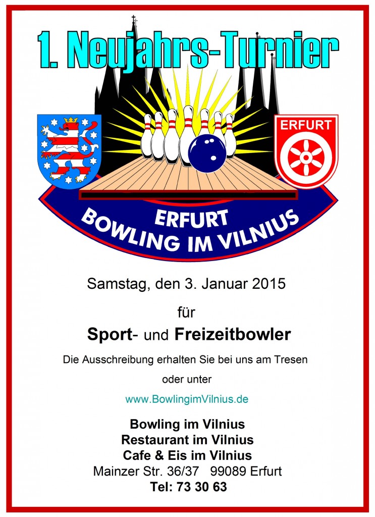 Neujahrs-Turnier Plakat 04.11.14